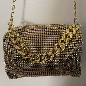 Gold Chain Mesh Women Bag